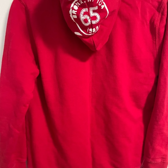 Red Kids /Boys Zara Hoodie with 'No Bad Vibes' Design - Picture 4 of 12